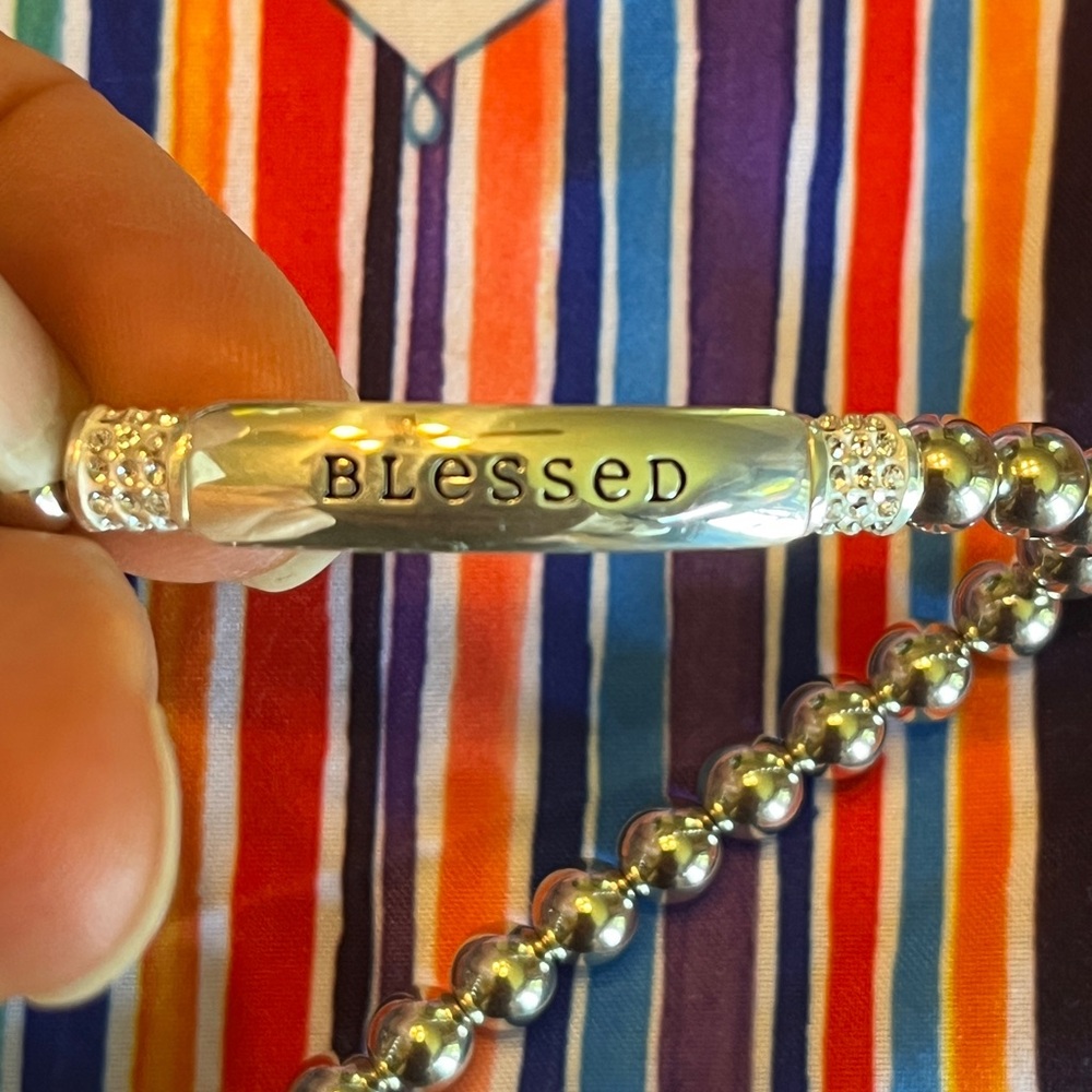 Brighton Meridian “Blessed” Petite Stretch Bracelet NWT